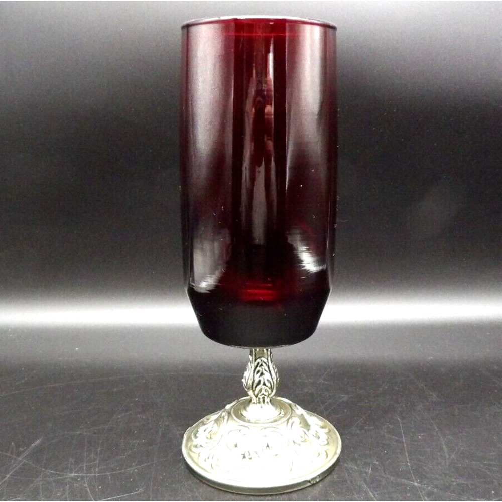 Vintage Newport Royal Ruby by Anchor Hocking Vase 7.5" Tall Possibly Repurposed